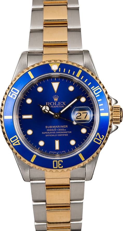 rolex submariner 16613 two tone|Rolex 16613 submariner price.